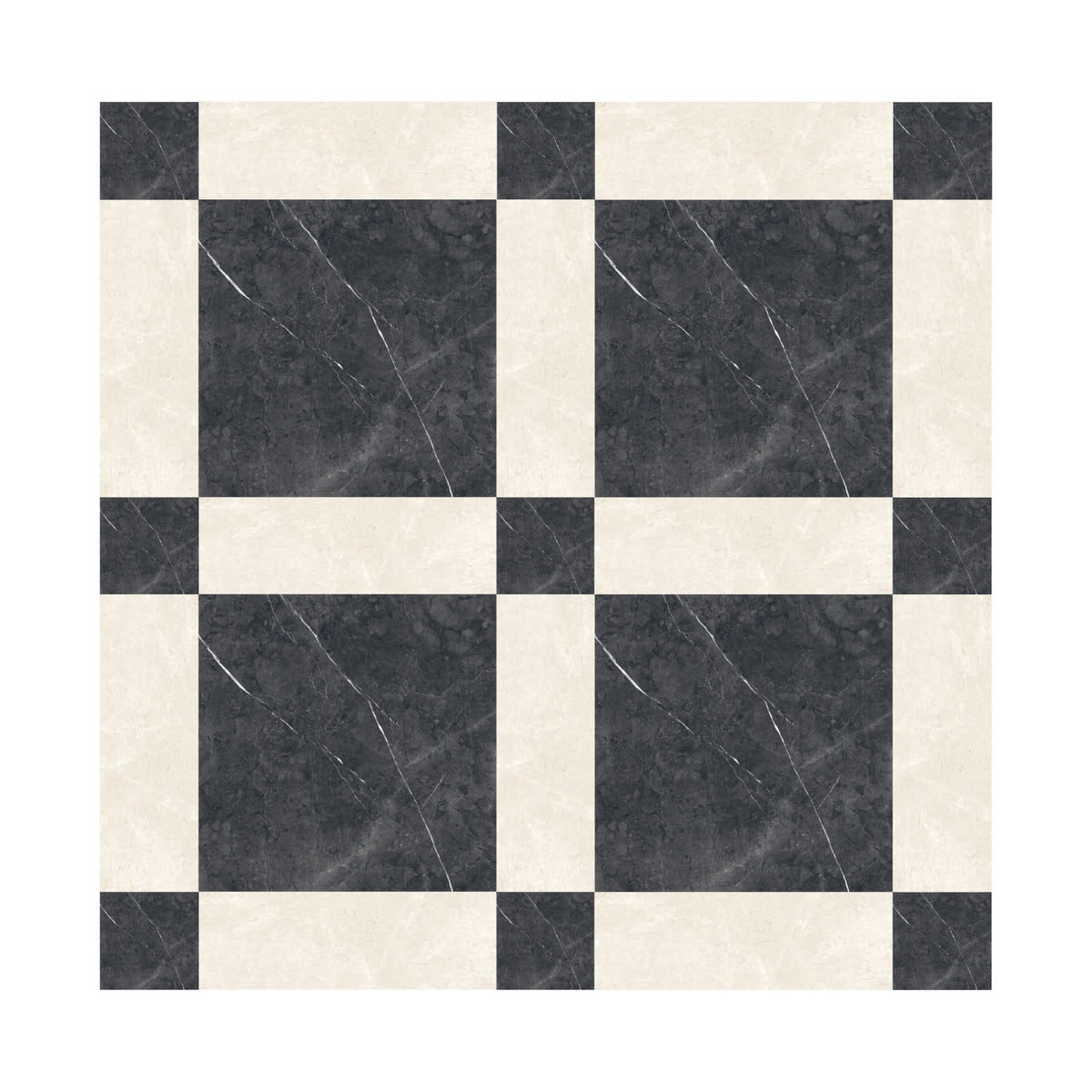 Cassettone Nero Marquina & Marfil
