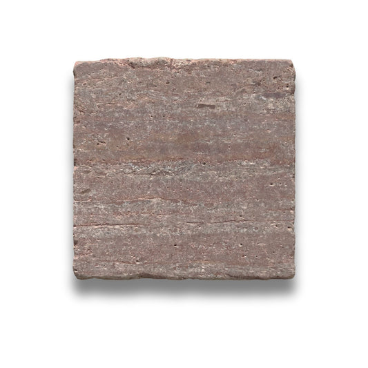 Stone Square Rosa Travertine Tumbled 150x150mm