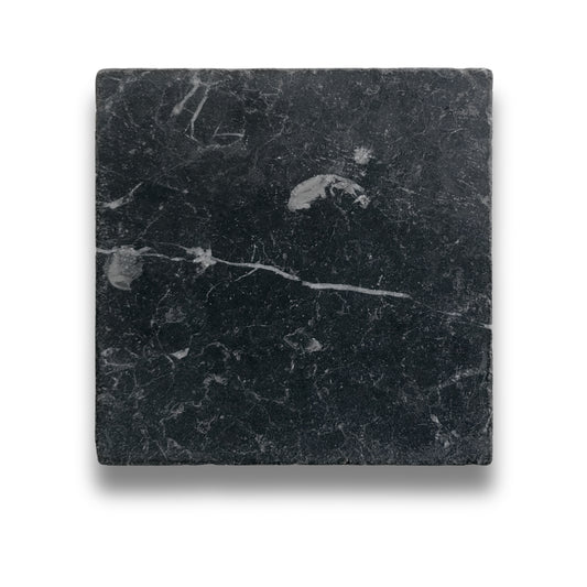 Stone Square Nero Marquina Tumbled 200x200mm