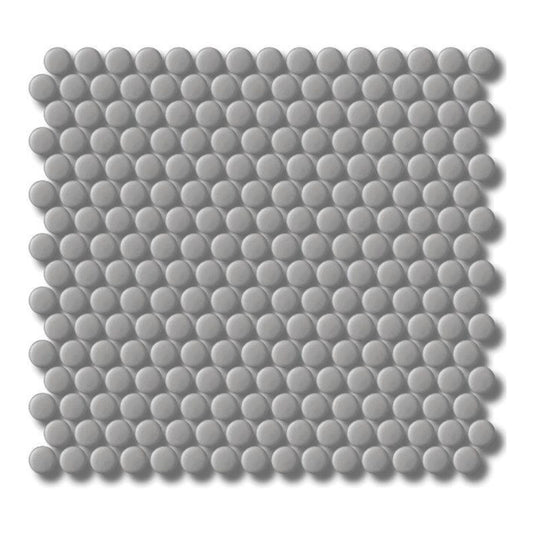 Penny Round Grey Gloss