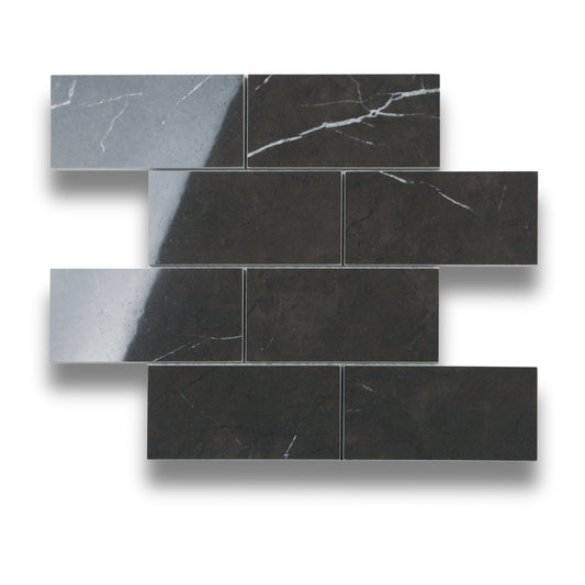 Pietra Europa Mosaic Pietra Grey Brick Polished 75x150mm