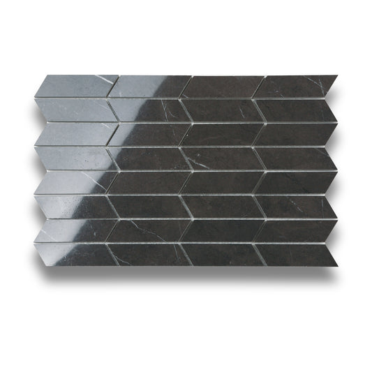 Pietra Europa Mosaic Pietra Grey Sailing Polished 30x90mm