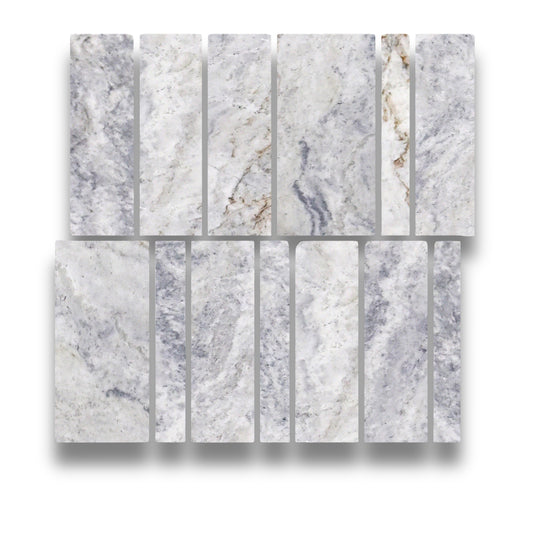 Bianco Oro Dark Offset Brick Stack