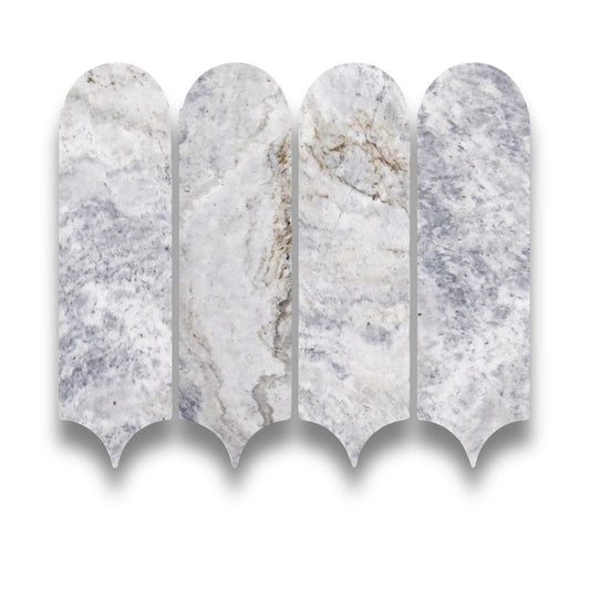 Stone Marble Bianco Oro Dark XL Feather