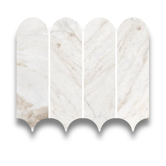 Stone Marble Bianco Oro Light XL Feather