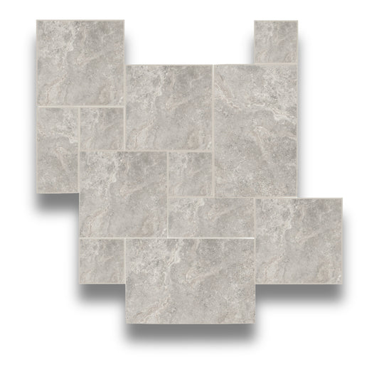Pietra Rapolano Grey French Pattern
