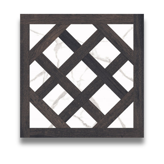 Intrecci Opera Walnut Parquetry Style
