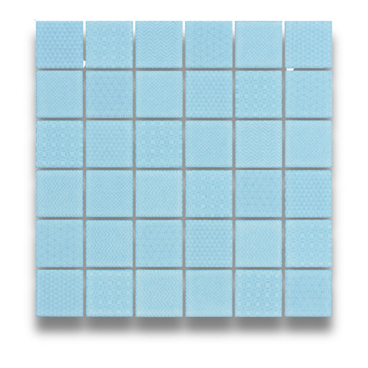 Celadon Aqua Mosaic 47x47mm
