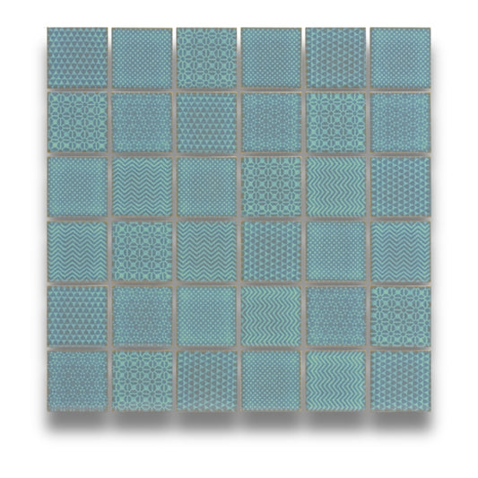 Celadon Emerald Mosaic 47x47mm