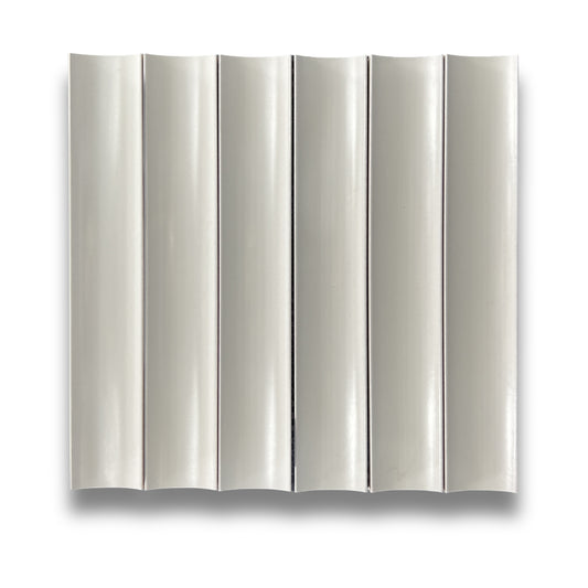 Concave White Satin Large 50x300mm