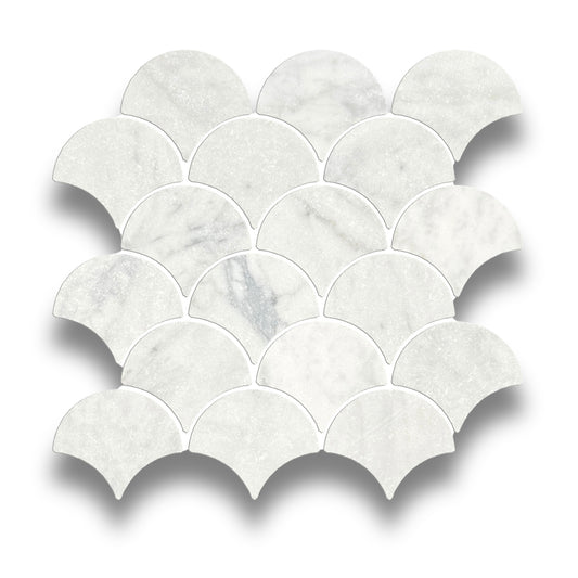Fishscale Carrara Tumbled 69x78mm
