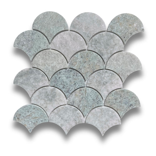 Fishscale Mint Honed 69x78mm