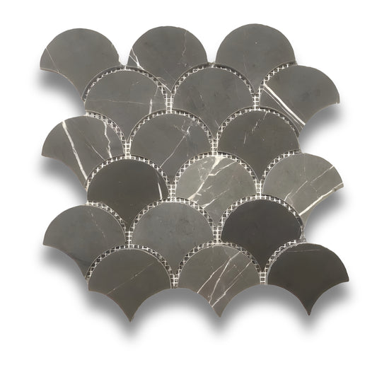 Fishscale Pietra Grey Honed 67x79mm