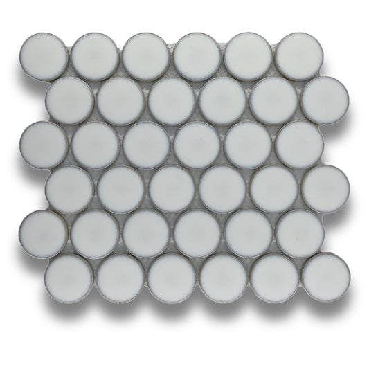 Jumbo Penny Round Vintage Snow Gloss 48mm