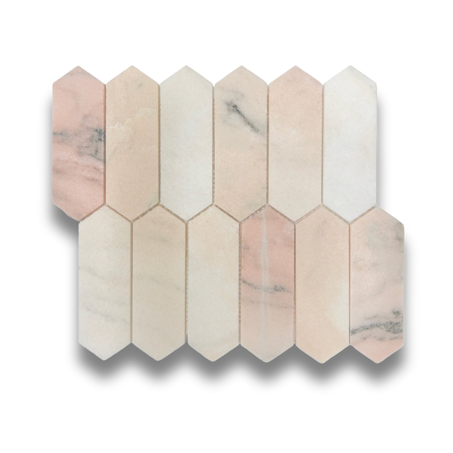 Long Hexagonal Norwegian Rose Honed 50x150mm