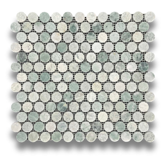 Penny Round Mint Honed 23mm