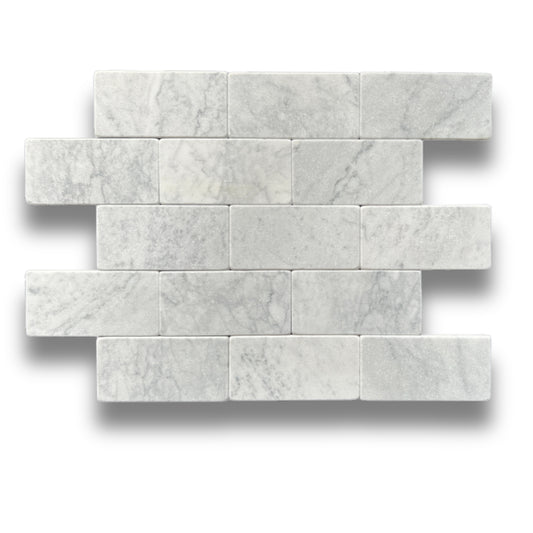 Subway Carrara Tumbled 75x150mm
