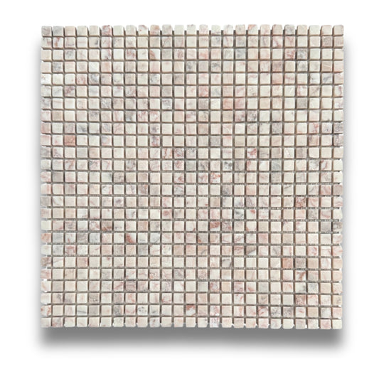 Mini Square Rosso Tumbled 10x10x7mm