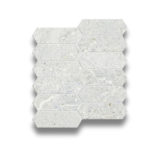 Jazz White Long Hexagon