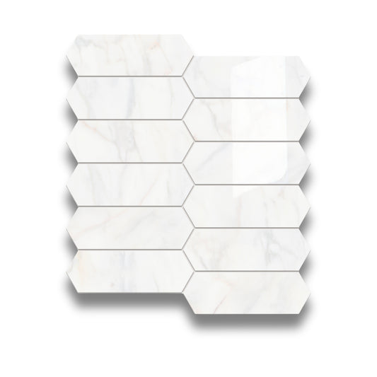 Calacatta Gold Satin Long Hexagonal 270x300mm