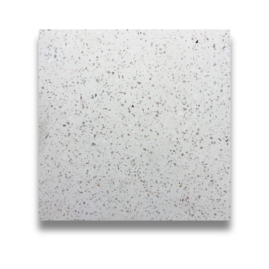Encaustic Terrazzo White Medium Chip 300x300mm