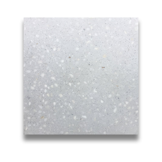 Encaustic Terrazzo Silver Large Chip 300x300mm