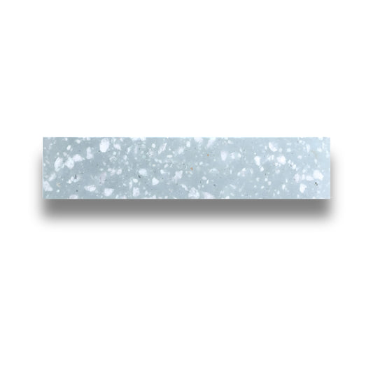 Encaustic Terrazzo Mint Large Chip Baguette 60x300mm