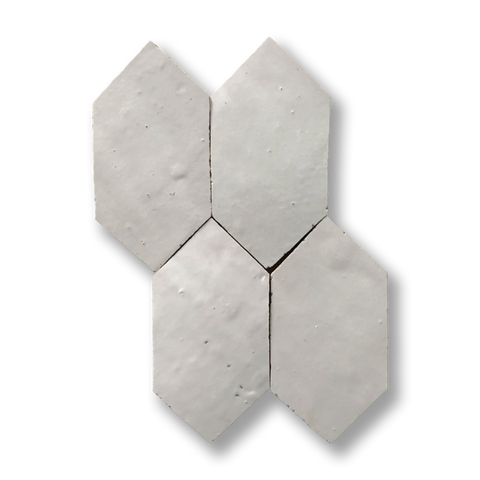 Zellige Bianca Casa Long Hex