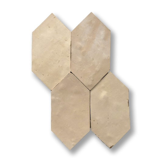 Zellige Clay (Natural Unglazed) Long Hex