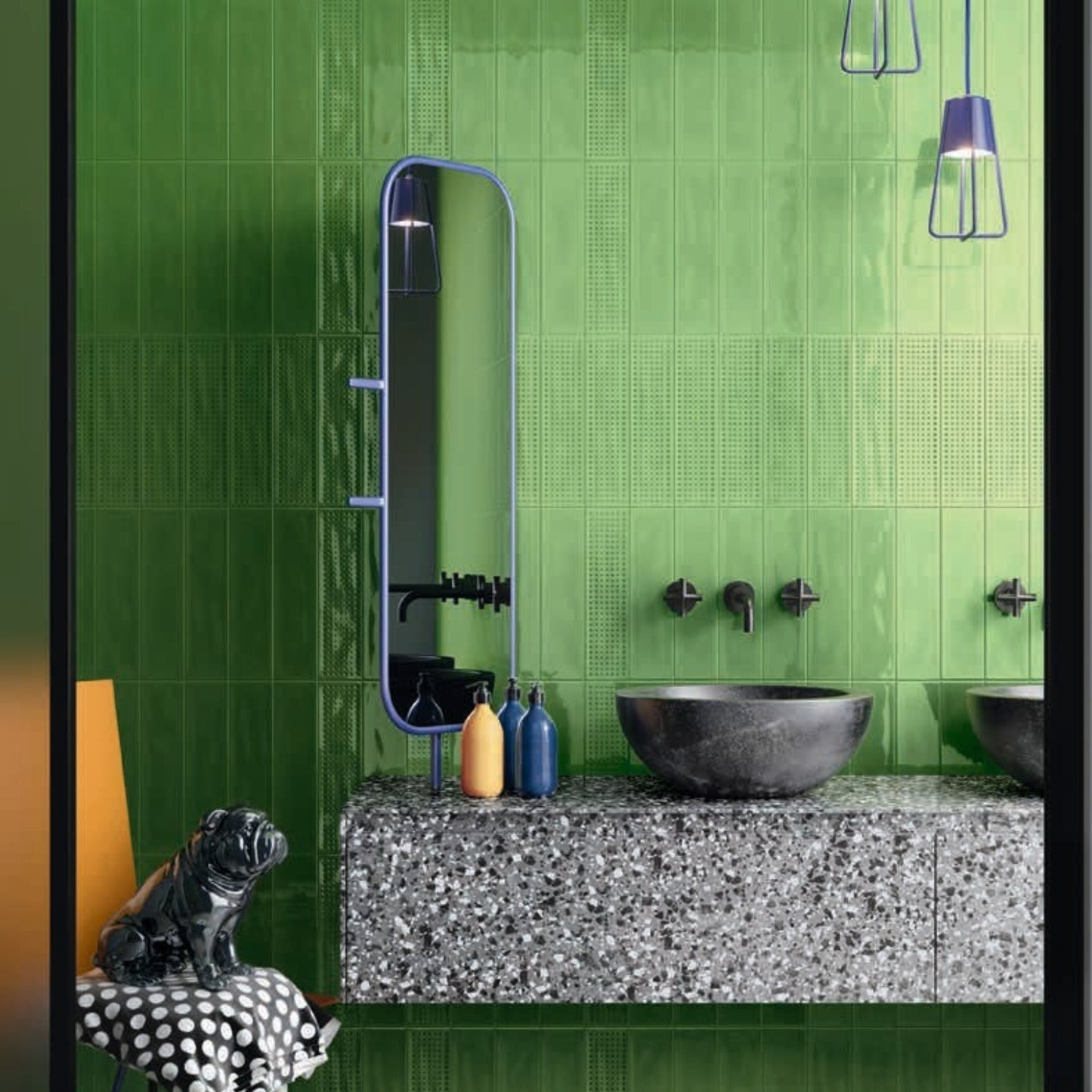Slash Apple Green Ripple