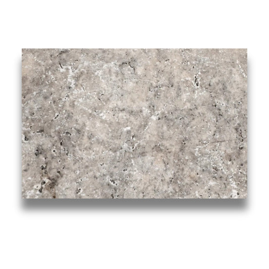 Silver Travertine Tumbled 406x610mm
