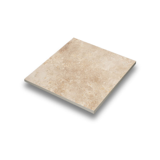 Premium Classic Travertine Paver Tumbled 406x406mm