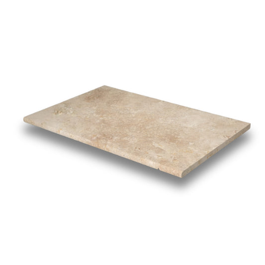 Premium Classic Travertine Bullnose Tumbled 406x610mm