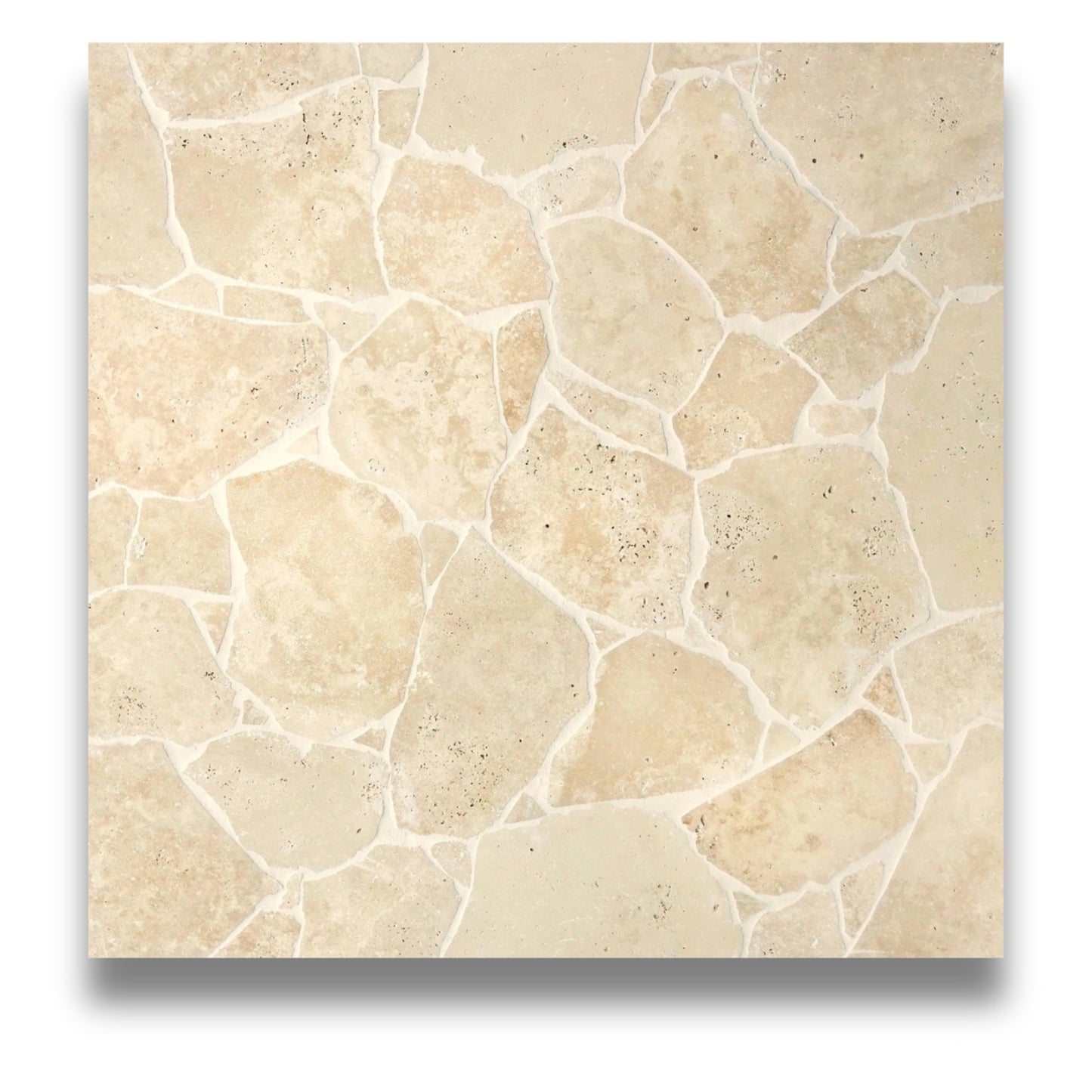Premium Classic Travertine Tumbled Crazy Pave 20mm