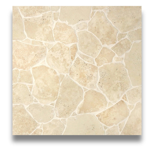Premium Classic Travertine Tumbled Crazy Pave 20mm
