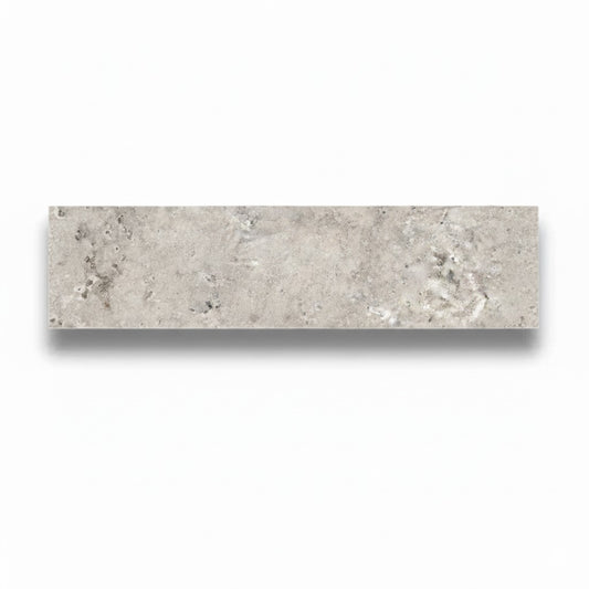 Silver Travertine Tumbled 75x305mm