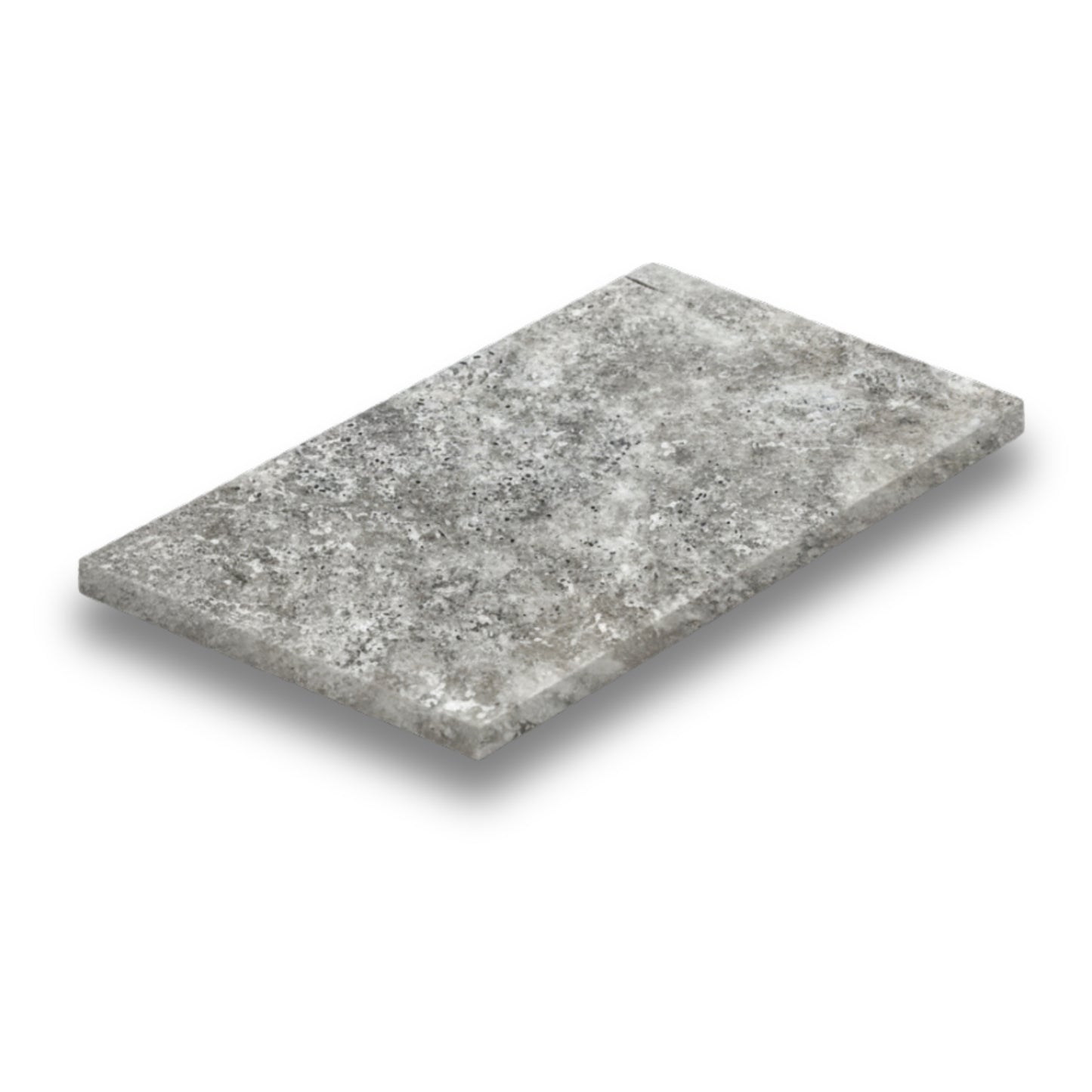 Silver Travertine Paver Tumbled 406x610mm