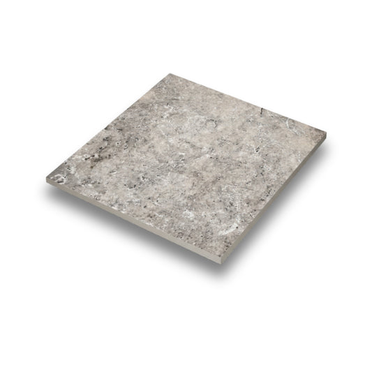 Silver Travertine Tumbled Paver Tumbled 610x610mm