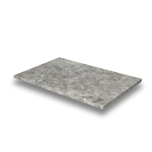 Silver Travertine Tumbled Bullnose Tumbled 406x610mm