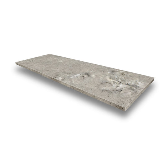 Silver Travertine Bullnose Tumbled 406x1220mm