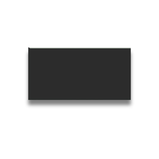 Basics Plain Black Gloss 100x200mm