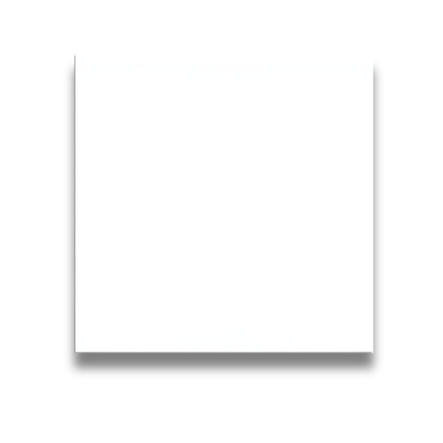Basics Plain White Gloss 200x200mm