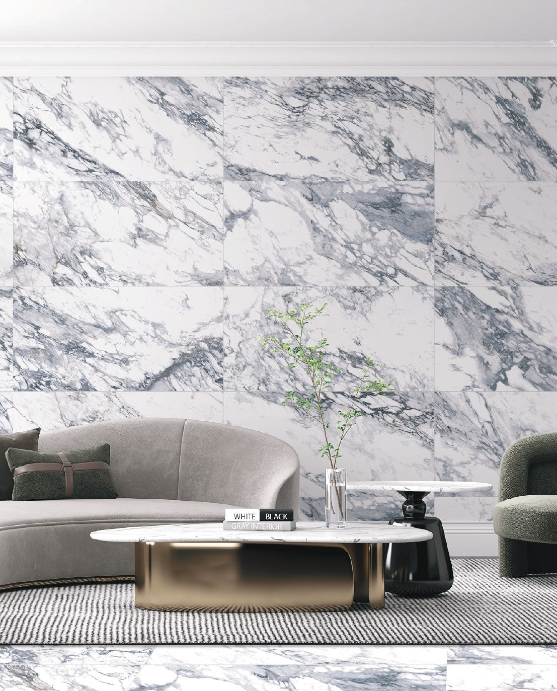 Charme 3D Argento 600x600mm