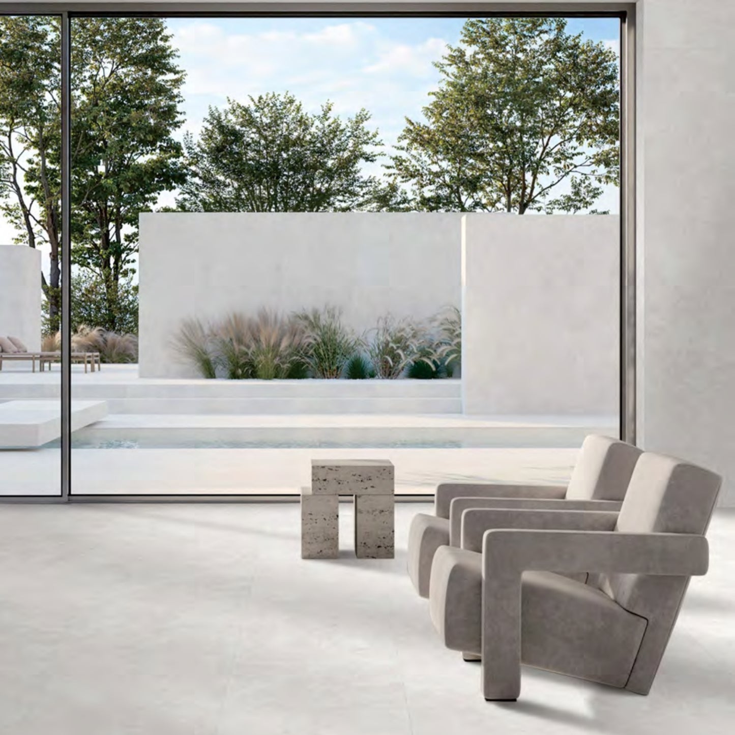 Terme Natural Travertine Bianco 600x600mm