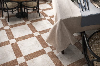 Cassettone Calacatta Ambra & Rosso Verona