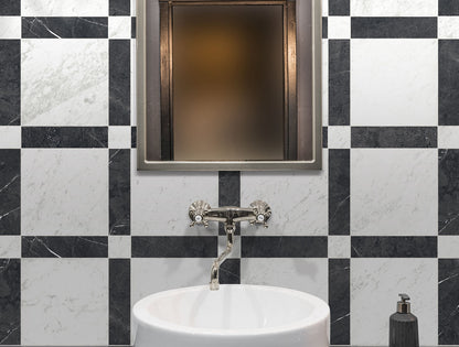 Cassettone Carrara & Nero Marquina