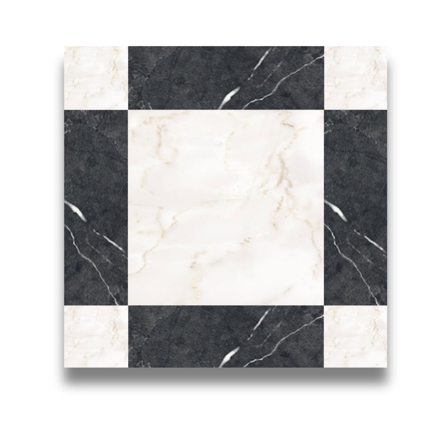 Cassettone Calacatta Ambra & Nero Marquina