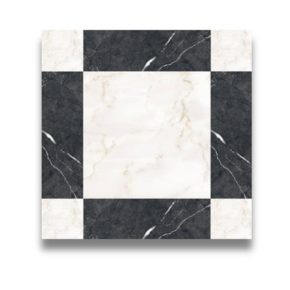 Cassettone Calacatta Ambra & Nero Marquina