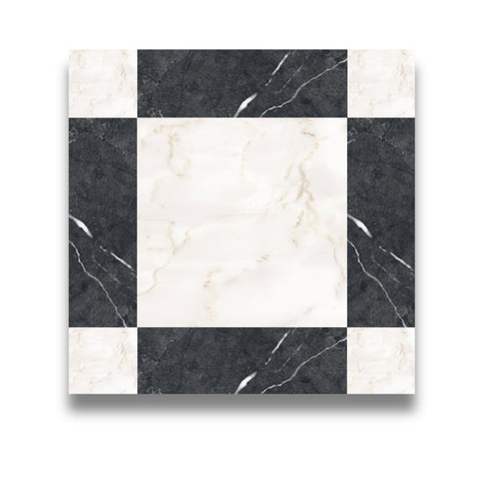 Cassettone Calacatta Ambra & Nero Marquina