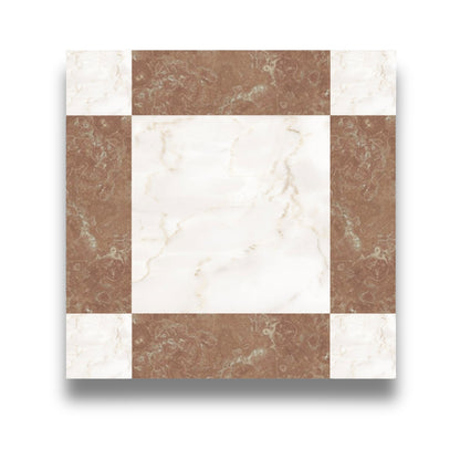 Cassettone Calacatta Ambra & Rosso Verona